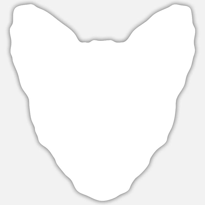 Fuchs / Fox / Kopf / Rotfuchs - Sticker Größe S (10 x 10 cm) - Mattweiß
