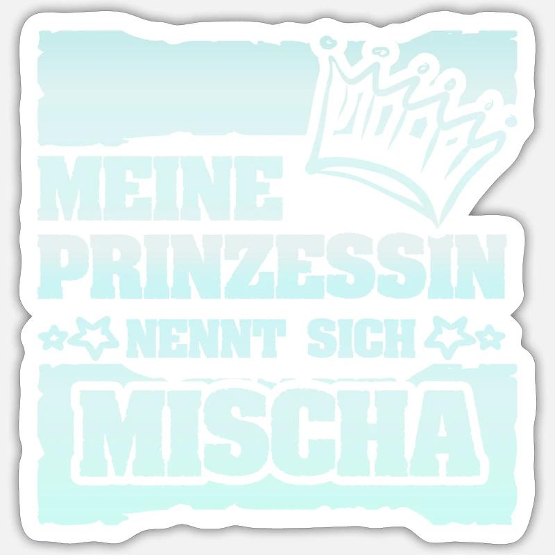 Mädchenname Mischa Sticker Größe S (10 x 10 cm)
