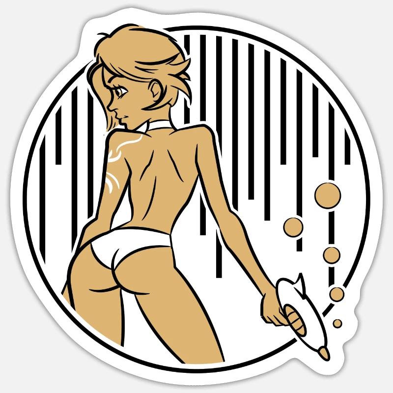 Bubble Butt Sticker size S (10 x 10 cm)