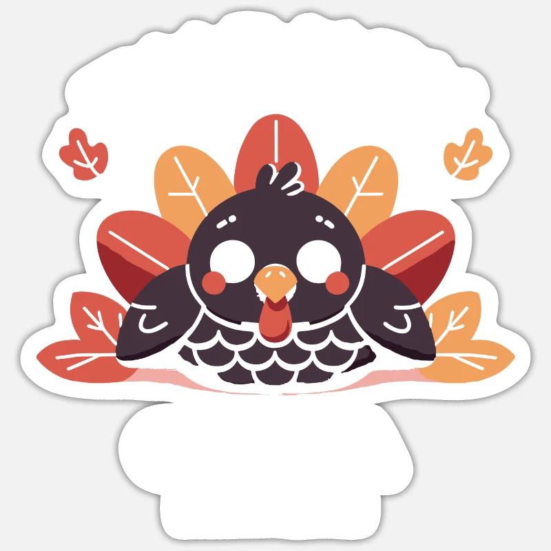Turkey Coma Incoming! - Sticker size S (10 x 10 cm) - white matte