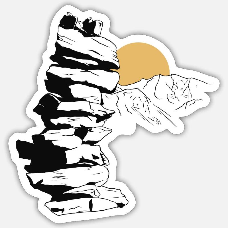 Stone Tower Sticker Größe S (10 x 10 cm)
