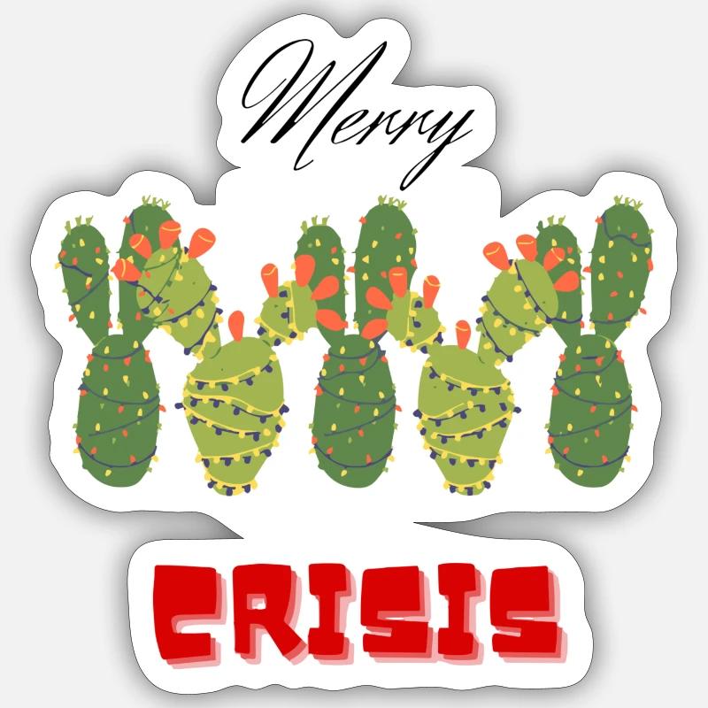 Joyeuse crise Sticker taille S (10 x 10 cm)