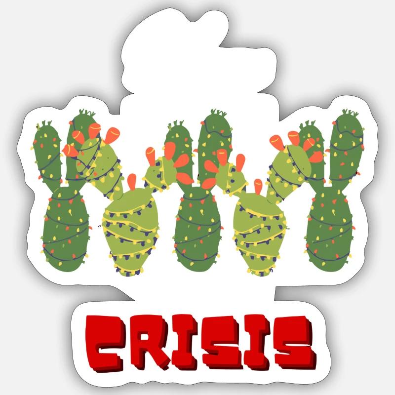 Joyeuse crise Sticker taille S (10 x 10 cm)