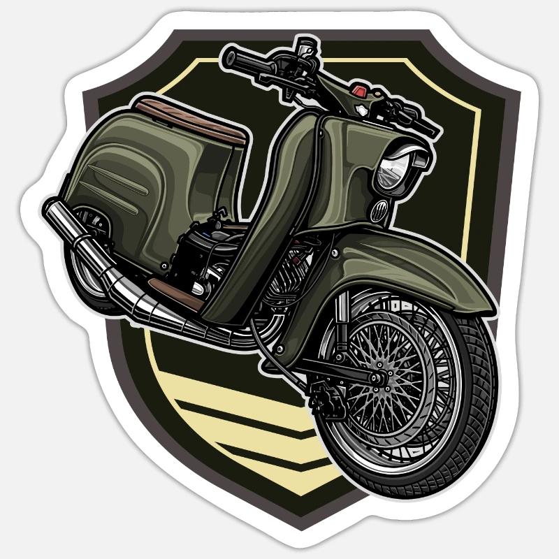Schwalbe KR51/1 // Illustration - Sticker Größe S (10 x 10 cm) - Mattweiß