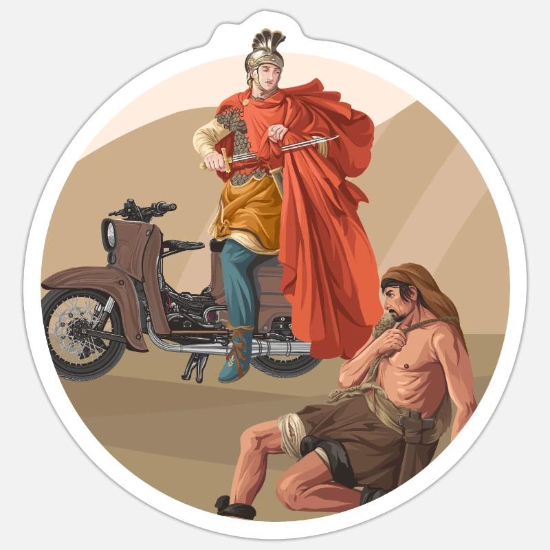 St. Martin // Schwalbe - Sticker Größe S (10 x 10 cm) - Mattweiß