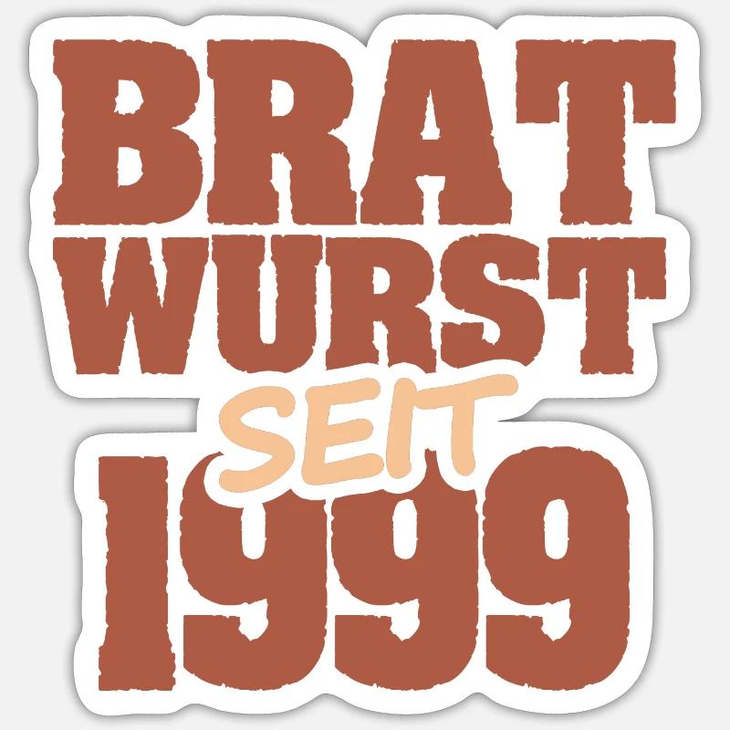 1999 - Sticker Größe S (10 x 10 cm) - Mattweiß