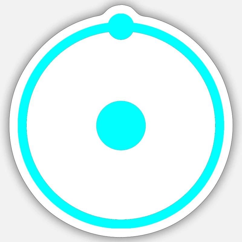 Dr. Manhattan - Sticker Größe S (10 x 10 cm) - Mattweiß