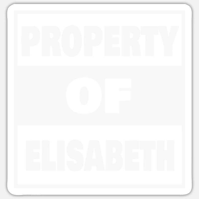 Elisabeth as a first name Sticker size S (10 x 10 cm)