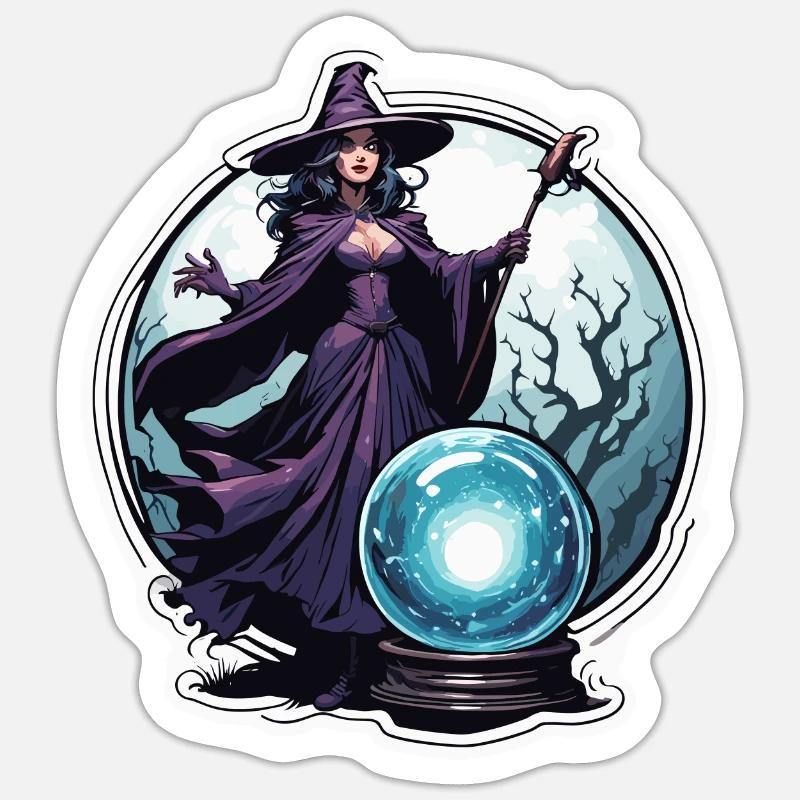 Witch / Magic / Witch Ritual / Fairy Tale / Spell Sticker size S (10 x 10 cm)