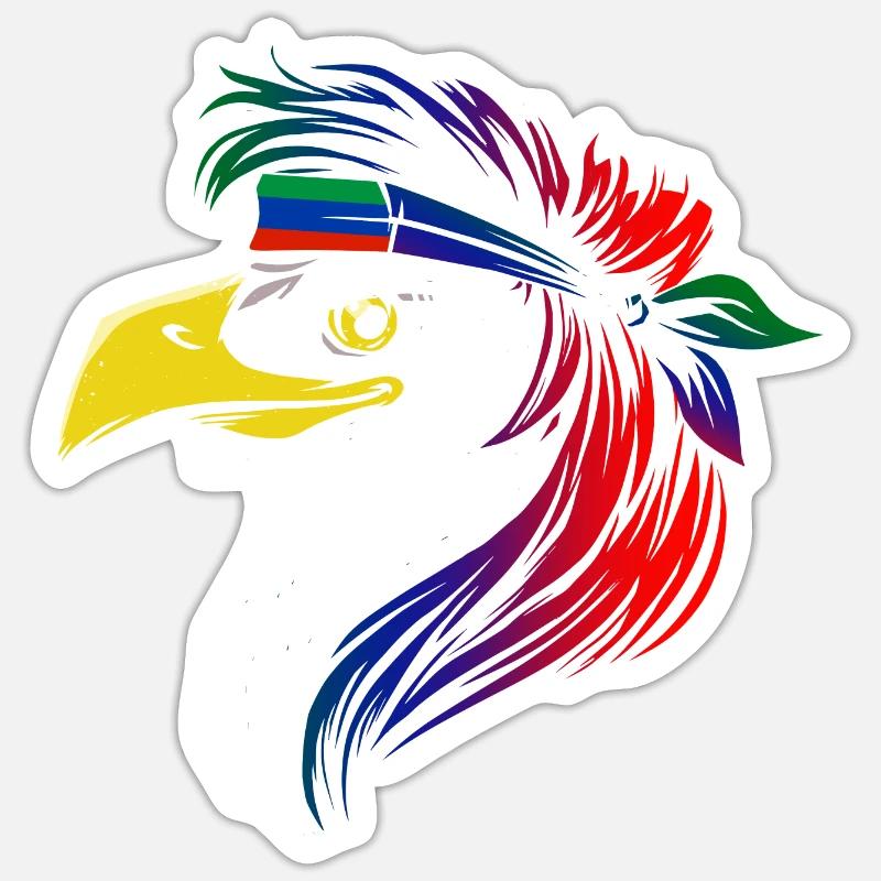 Daghestan - Sticker taille S (10 x 10 cm) - blanc mat