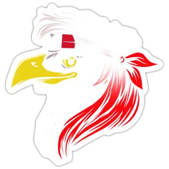 Malta - Sticker size S (10 x 10 cm) - white matte - Front