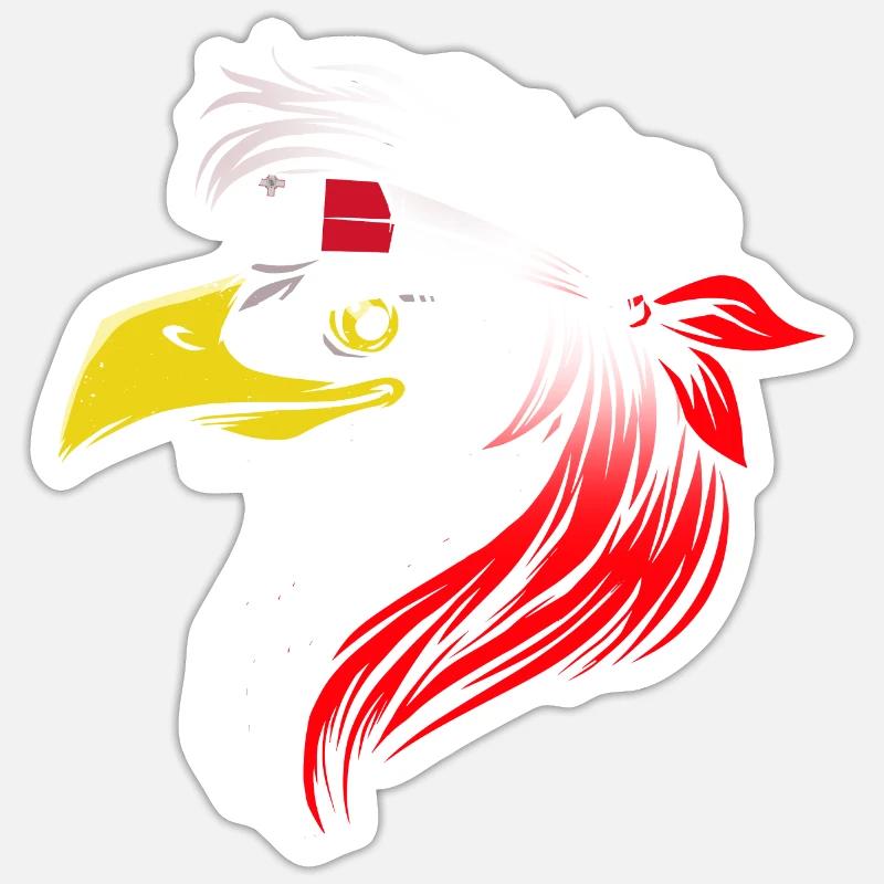Malta - Sticker Größe S (10 x 10 cm) - Mattweiß
