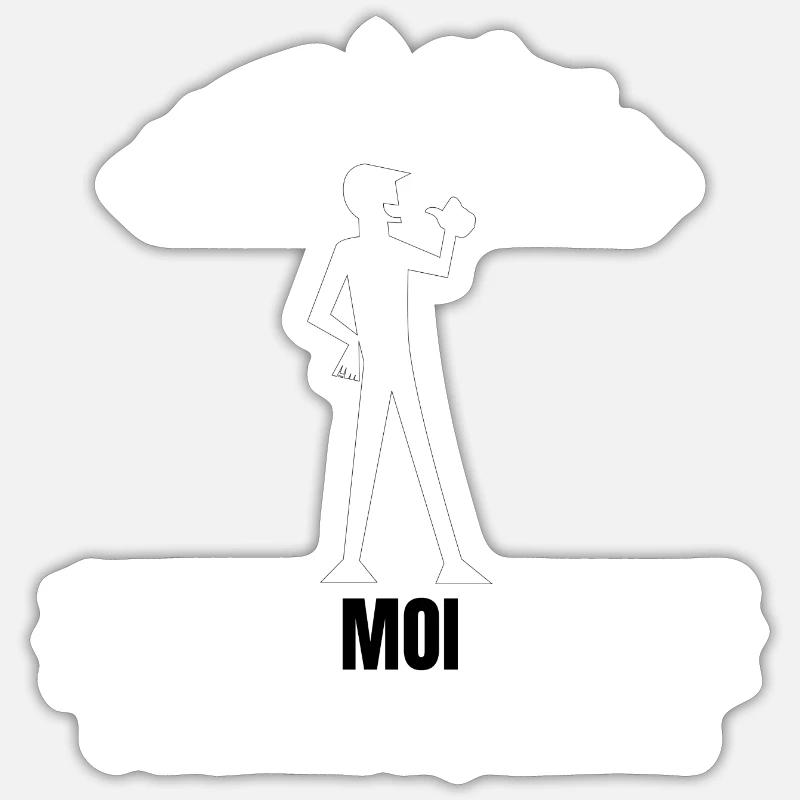 Passer à côté de moi Sticker taille S (10 x 10 cm)