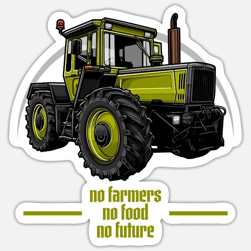 Traktor // Illustration Sticker Größe S (10 x 10 cm)