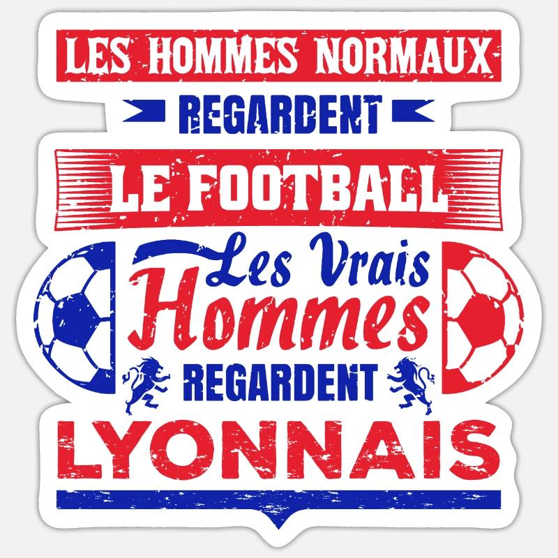 LYONNAIS - Sticker taille S (10 x 10 cm) - blanc mat