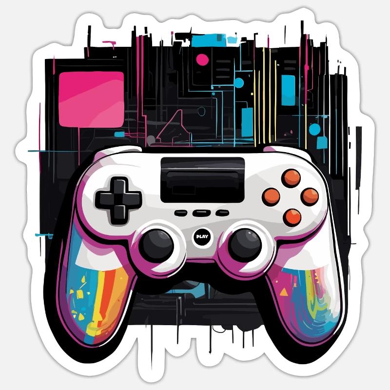 Gamer Controller Sticker Größe S (10 x 10 cm)