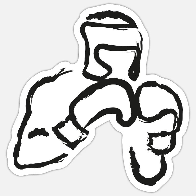 Boxer Sticker size S (10 x 10 cm)