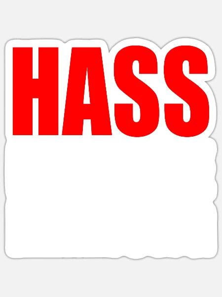 hass ist keine meinung - Sticker Größe S (10 x 10 cm) - Mattweiß