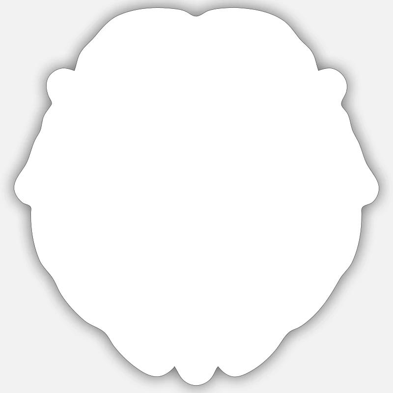Lion Head Sticker size S (10 x 10 cm)
