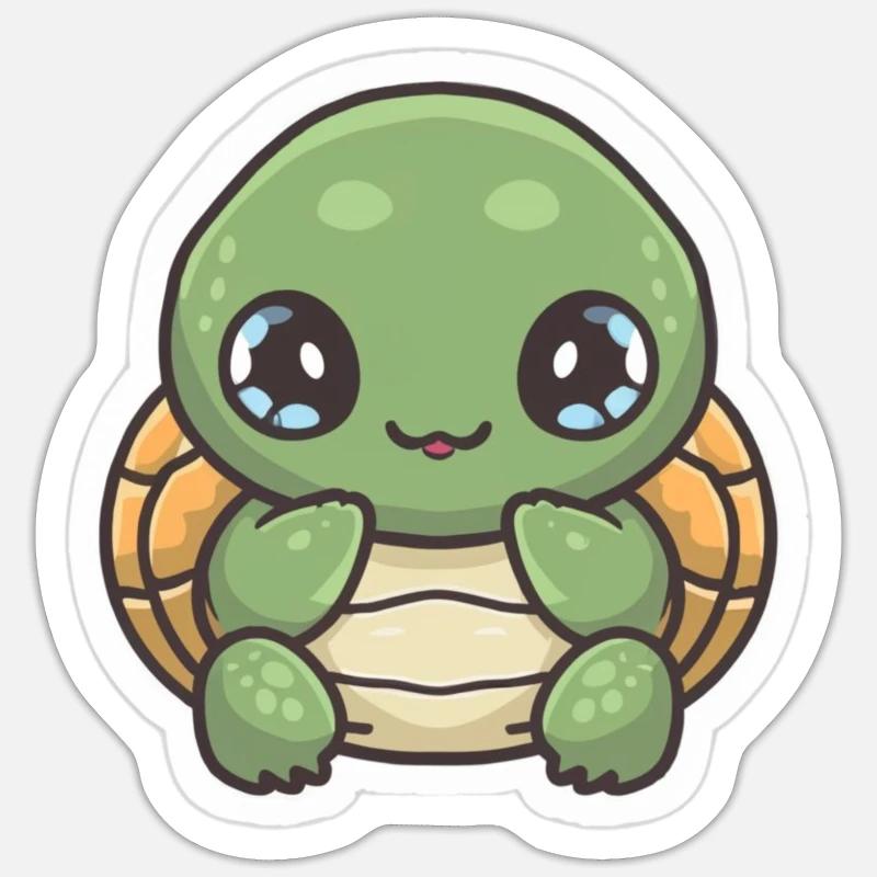Turtle Lover - Sticker size S (10 x 10 cm) - white matte