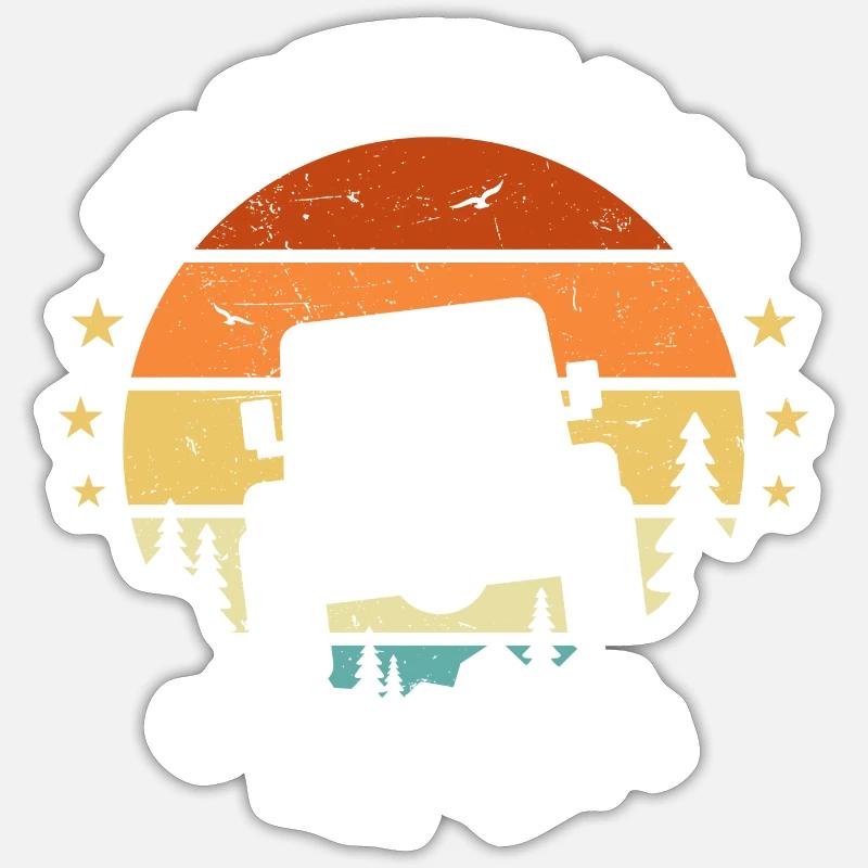 4x4 - Non posso, ho 4X4 - 4X4 umorismo - Sticker formato S (10 x 10 cm) - bianco opaco