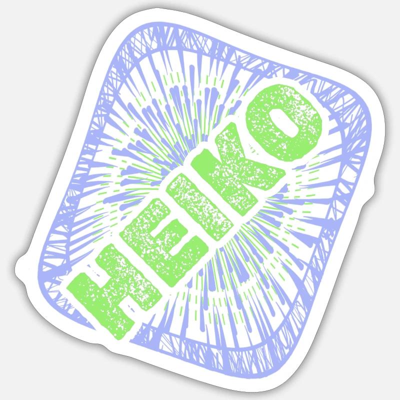Heiko - Sticker size S (10 x 10 cm) - white matte