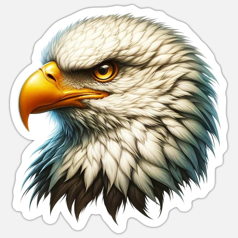 Aigle - Sticker taille S (10 x 10 cm) - blanc mat