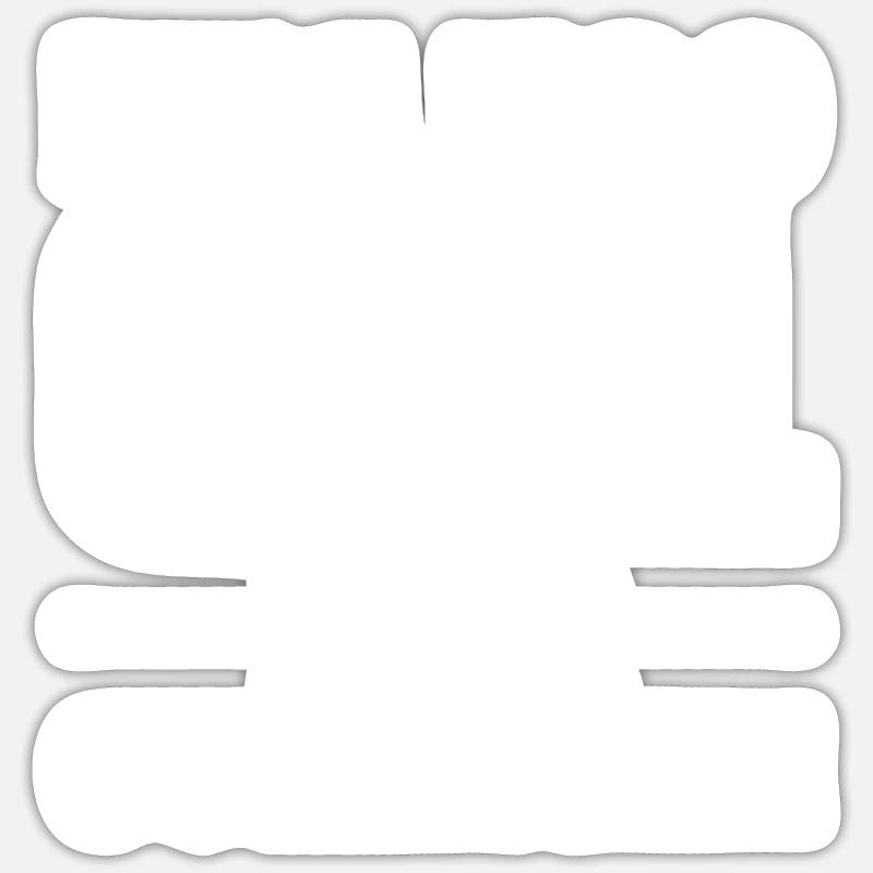 C’est trop cool pour le collagène Syndrome de Danlos d’Ehler - Sticker taille S (10 x 10 cm) - blanc mat