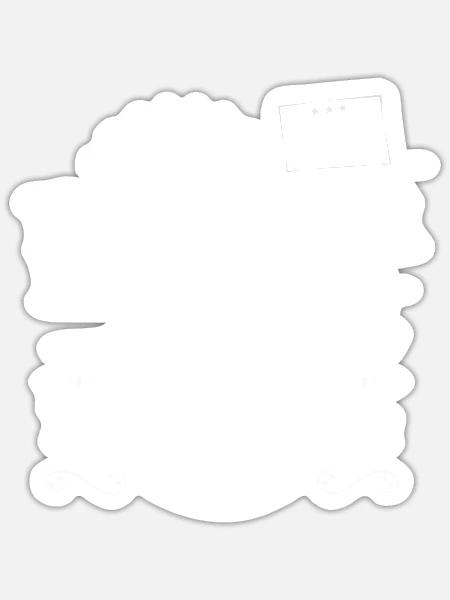 Endlich Rente - Geschenk Ruhestand, Rentner - Sticker Größe S (10 x 10 cm) - Mattweiß