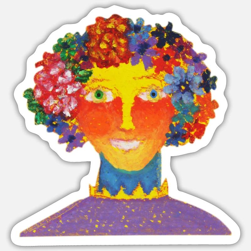Anna Printable version - Sticker size S (10 x 10 cm) - white matte