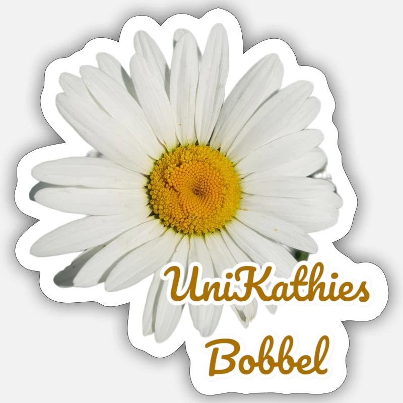 Fleur d’Unikathies - Sticker taille S (10 x 10 cm) - blanc mat