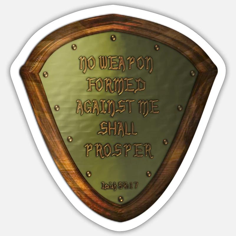 No weapon formed against me shall prosper, Isaiah Sticker size S (10 x 10 cm)