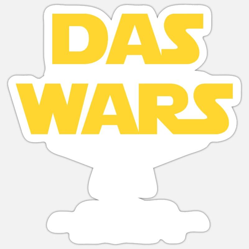 Das wars ABI 2024 - Sticker Größe S (10 x 10 cm) - Mattweiß
