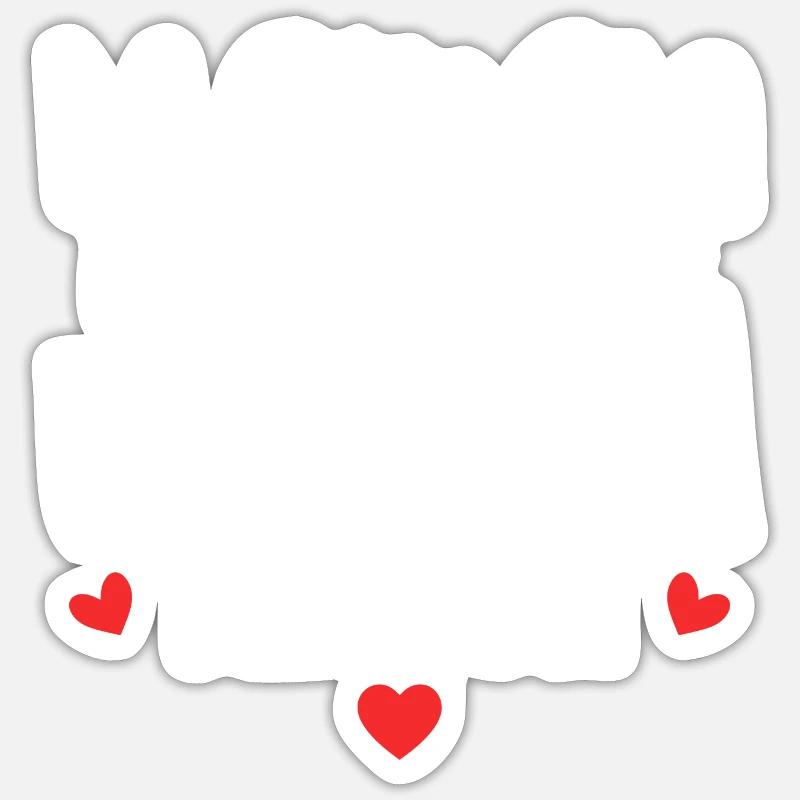 éternel amour cadeau maman Sticker taille S (10 x 10 cm)