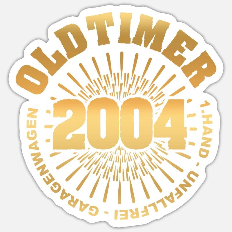2004 - Sticker Größe S (10 x 10 cm) - Mattweiß
