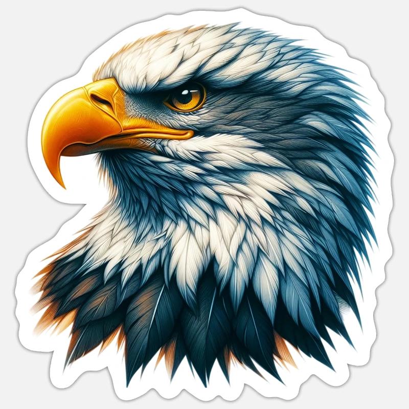Aigle - Sticker taille S (10 x 10 cm) - blanc mat
