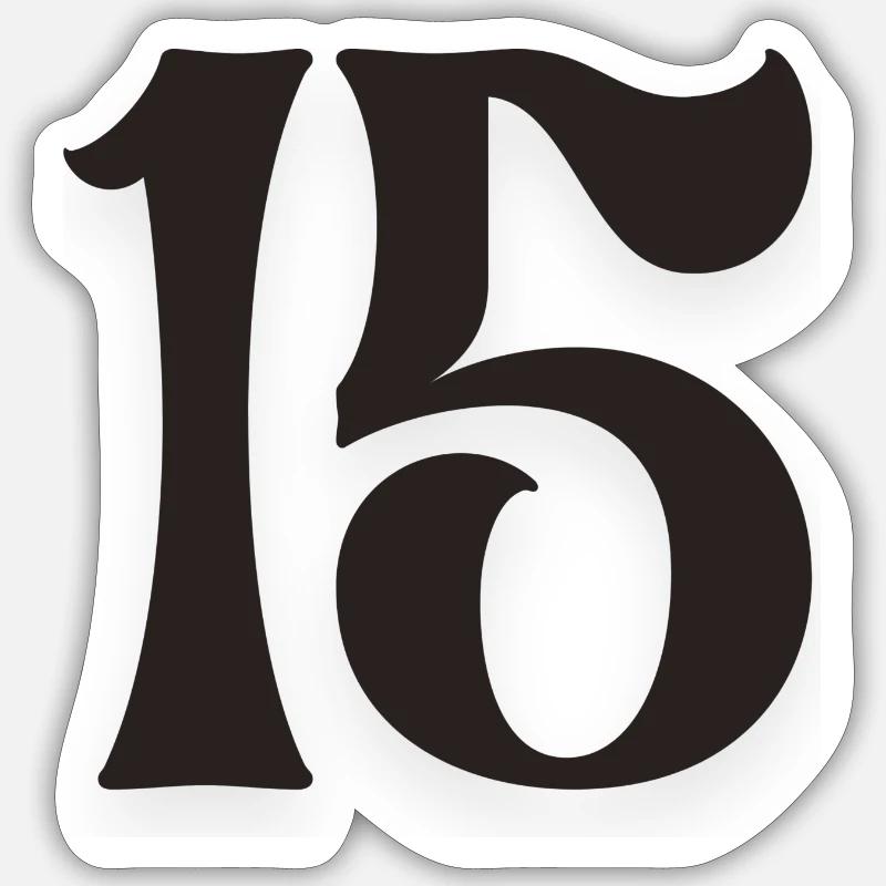 15 - Sticker taille S (10 x 10 cm) - blanc mat