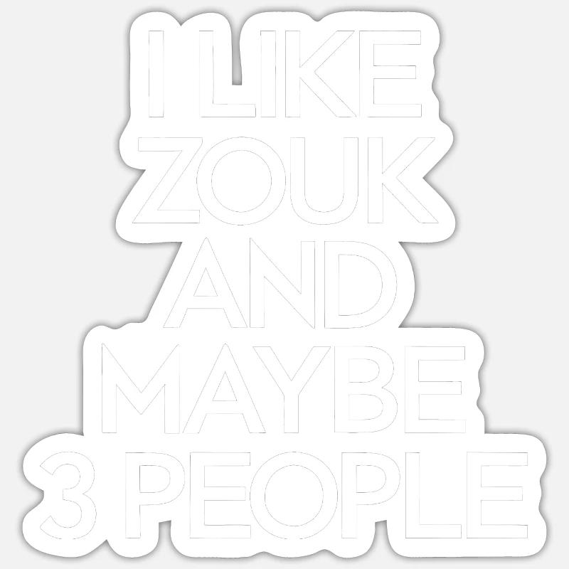 Zouk Dance Gift Sticker size S (10 x 10 cm)