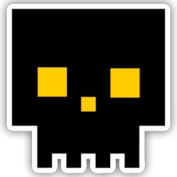 Langweiler - Sticker Größe S (10 x 10 cm) - Mattweiß - Vorne