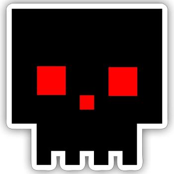 Langweiler - Sticker Größe S (10 x 10 cm) - Mattweiß - Vorne