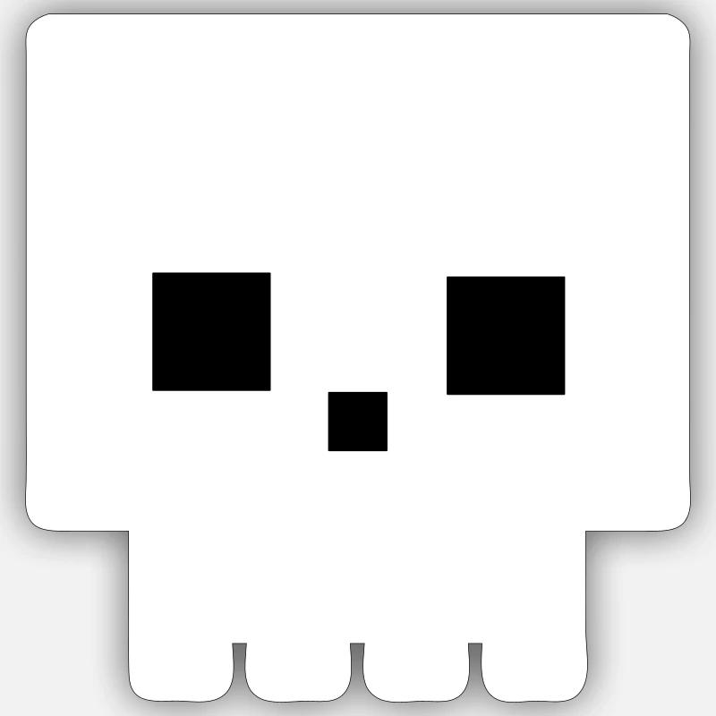 Deadhead - Sticker size S (10 x 10 cm) - white matte
