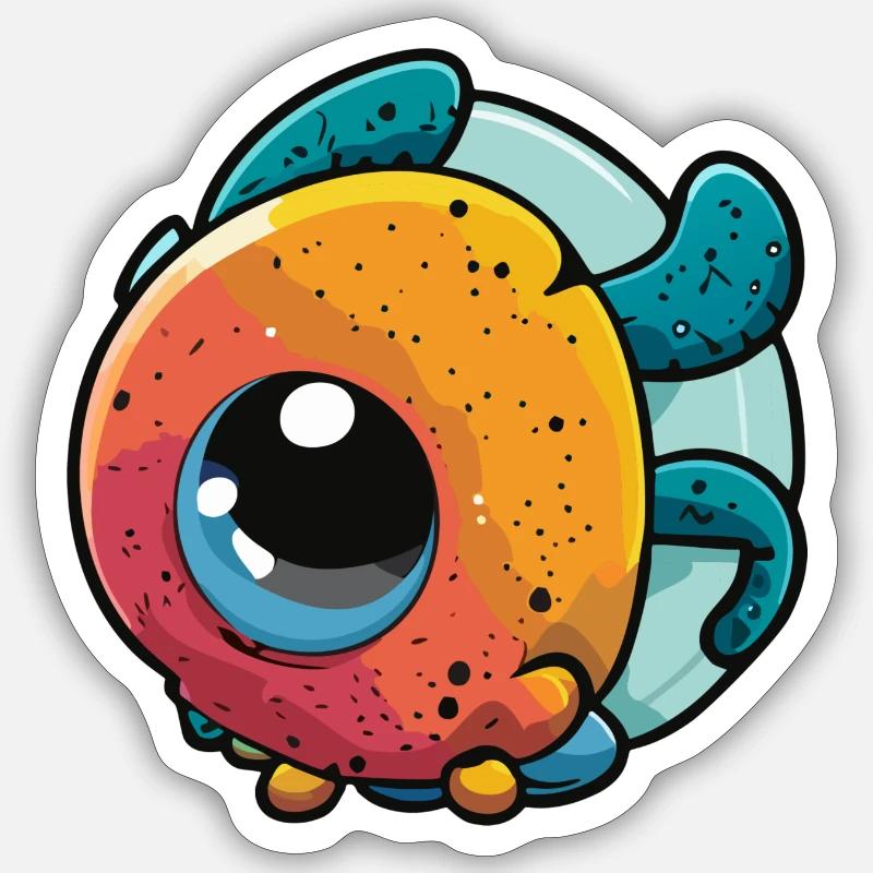 Neblig - Sticker Größe S (10 x 10 cm) - Mattweiß