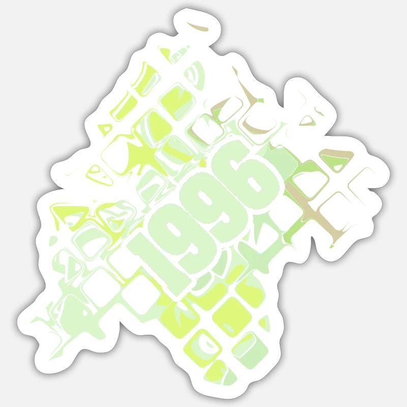 1996 - Sticker size S (10 x 10 cm) - white matte