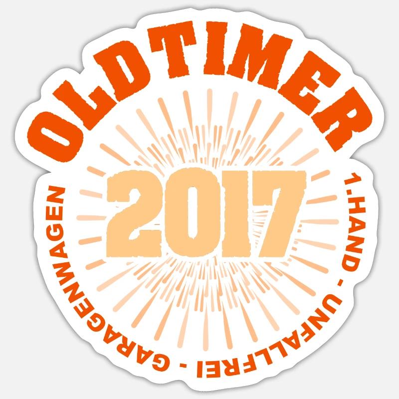 Oldtimer 2017 Sticker Größe S (10 x 10 cm)
