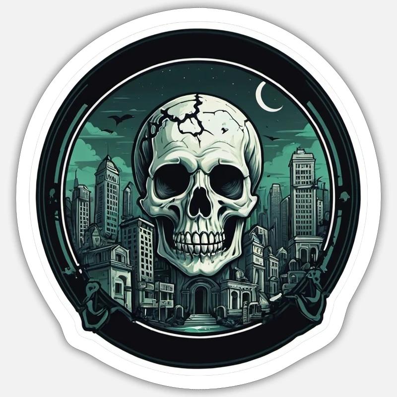 Skull Sticker size S (10 x 10 cm)