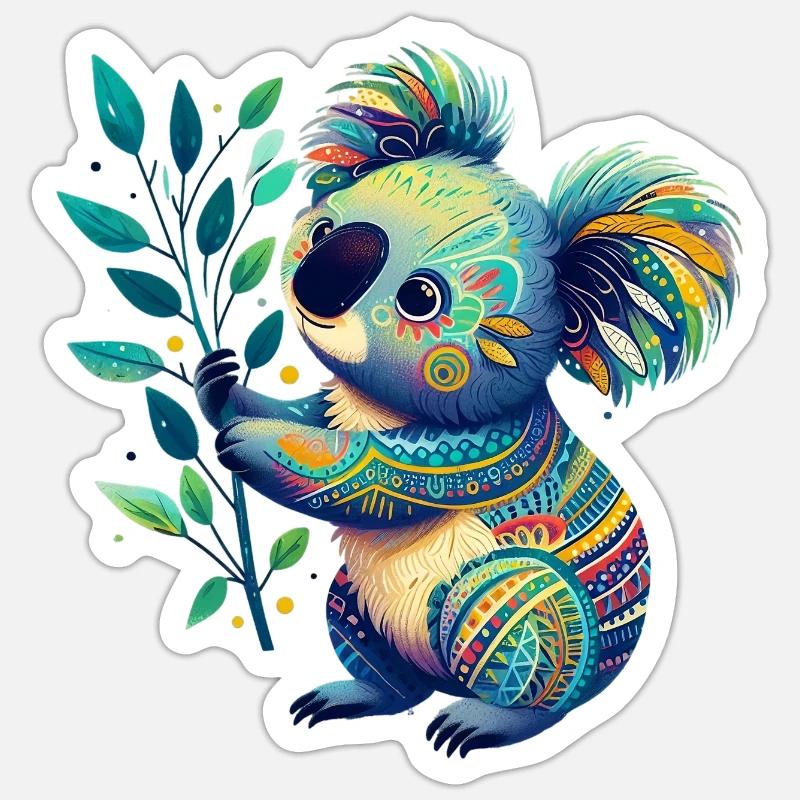 Koala Sticker Größe S (10 x 10 cm)