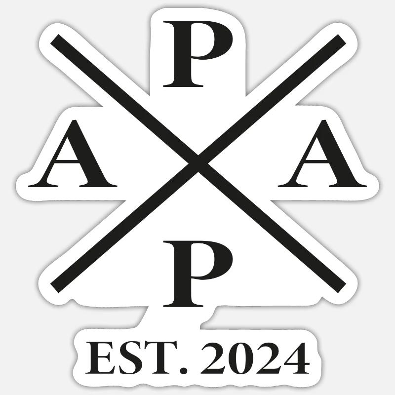 Dad - Dad - Father - Sticker size S (10 x 10 cm) - white matte