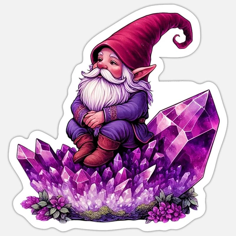 Gnome - Sticker size S (10 x 10 cm) - white matte