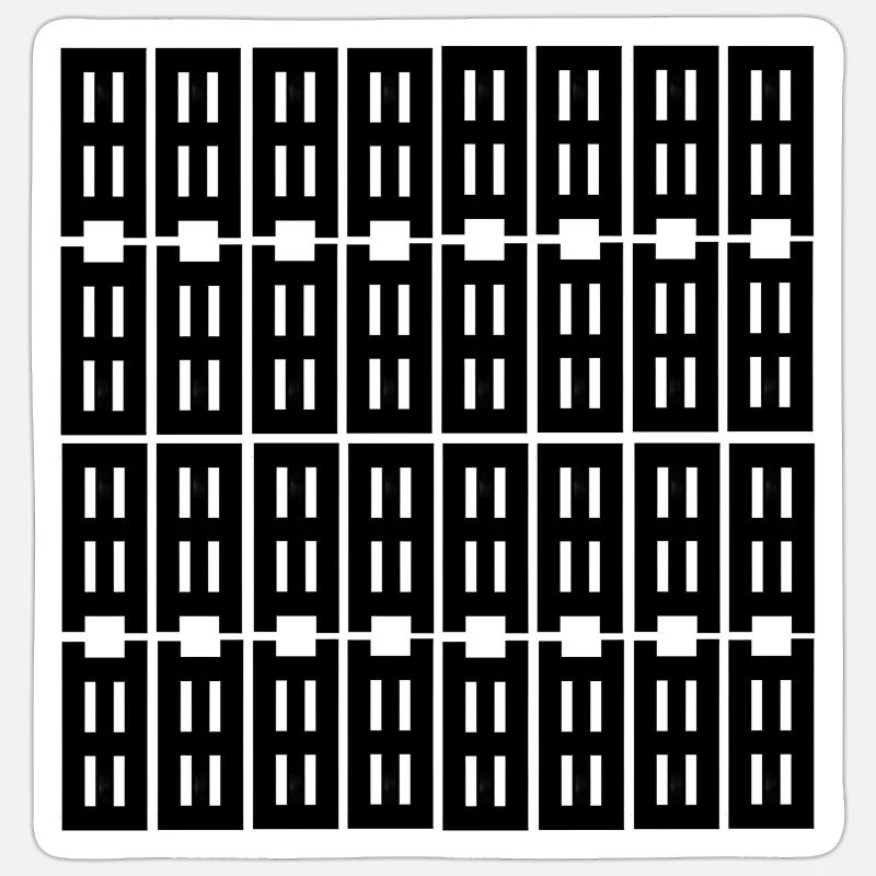 ce design unique - Sticker taille S (10 x 10 cm) - blanc mat
