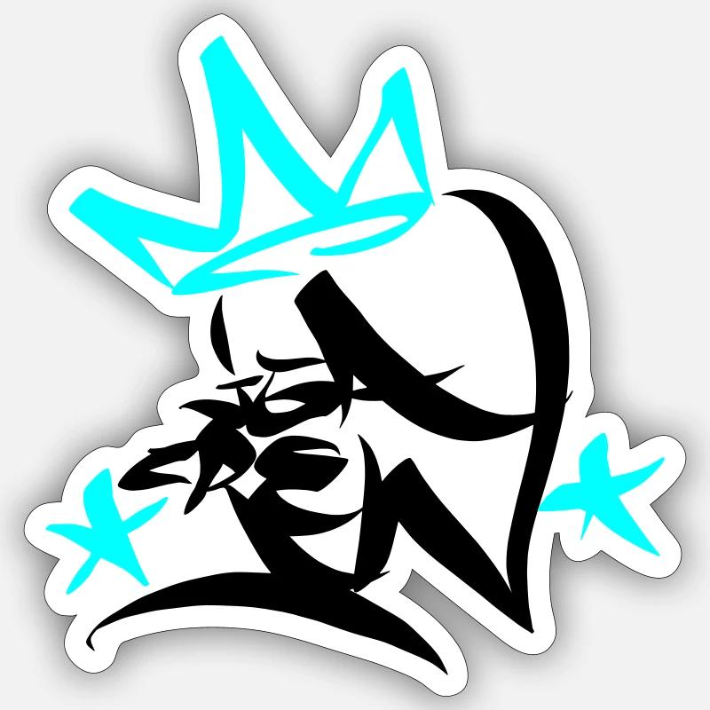Graffiti Tag JGA Crew King 01 2C Sticker Größe S (10 x 10 cm)
